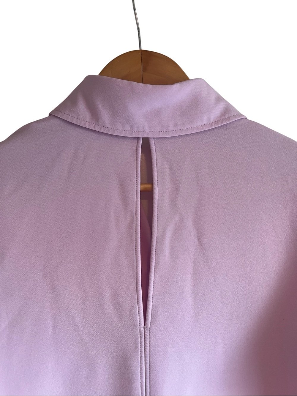 Luisa Cerano Gabardine Keyhole Crepe button down shirt Sz 6 excellent condition - Picture 11 of 15